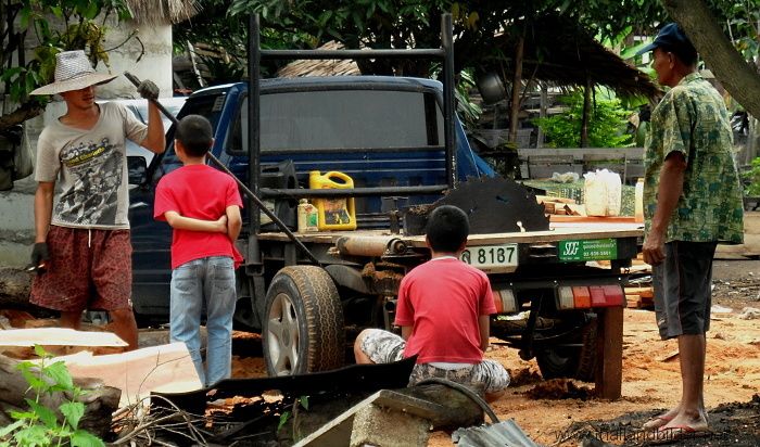 eigenkreation pickup mit holzfräse