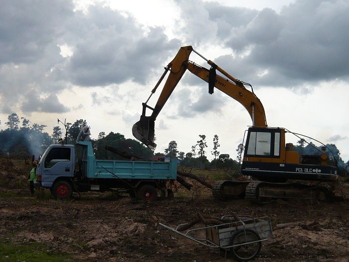 baustelle-bild aushub verladen