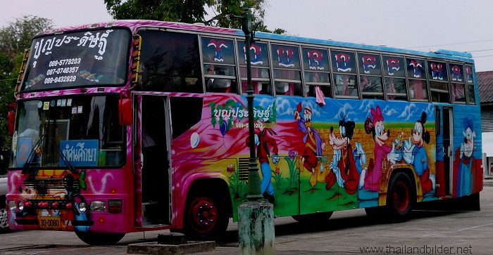 Busbild comic ausflug