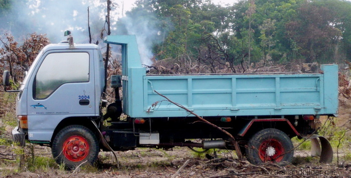 Kleinlastwagen holztransport